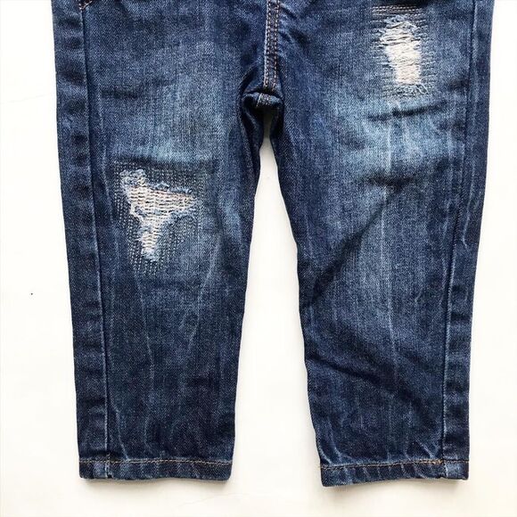 Zara distressed denim overalls EUC 12-18 months - Picture 3 of 6